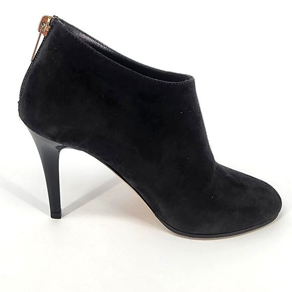 Jimmy Choo Shoes - Jimmy Choo Black Suede Ankle Booties with Gold Zipper | Women’s 34.5 (US 4.5)
